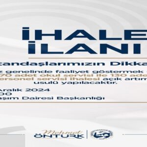 HATAY BÜYÜKŞEHİRDEN 200 SERVİS ARACI İÇİN İHALE DUYURUSU!