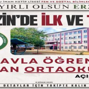 ERZİN’DE İLK VE TEK OKUL AÇILIYOR!