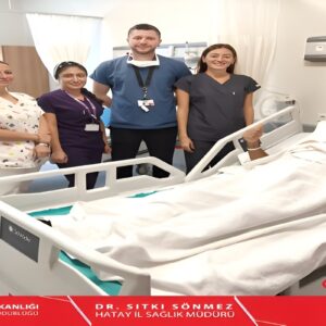 ERZİN DEVLET HASTANESİ’NDE İLK AMELİYAT BAŞARIYLA GERÇEKLEŞTİ!