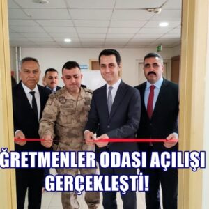 ERZİN’DE ÖĞRETMENLER GÜNÜNDE ÖĞRETMENLER ODASI AÇILIŞI GERÇEKLEŞTİ!