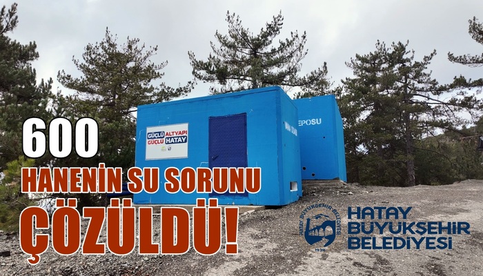 ERZİN KIZLARÇAYI YAYLALARINDA 600 HANENİN SU SORUNU ÇÖZÜLDÜ!