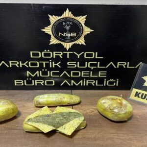 ERZİN’DE KUBAR ESRAR YAKALANDI!